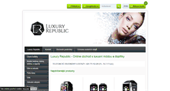 Desktop Screenshot of luxuryrepublic.cz